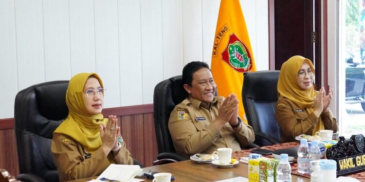 FOTO: IST/MATAKALTENG - Wagub Edy Pratowo Ikuti secara Virtual Pembukaan PKN Tingkat II Angkatan XXVII Tahun 2025.