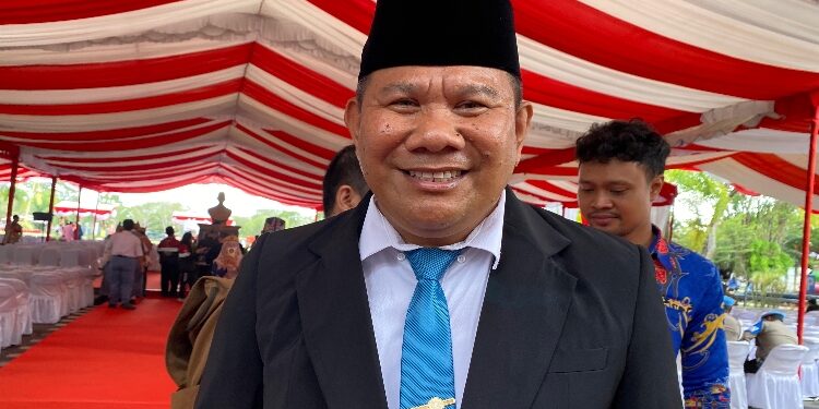 FOTO: NRA/MATAKALTENG - Kepala Kantor Wilayah Direktorat Jenderal Pemasyarakatan (Ditjenpas) Kalimantan Tengah, I Putu Murdiana, saat diwawancarai awak media, Minggu 17 Agustus 2025. 
