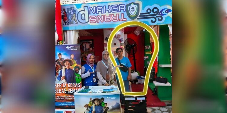 Foto: IST/MATA KALTENG - Stand BPJS Ketenagakerjaan Sampit dalam Sampit Trade Expo 2025.