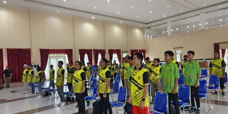 FOTO: IST/MATAKALTENG - Suasana kegiatan Workshop Pelatihan Fisik Cabang Olahragayang diikuti 30 orang peserta.