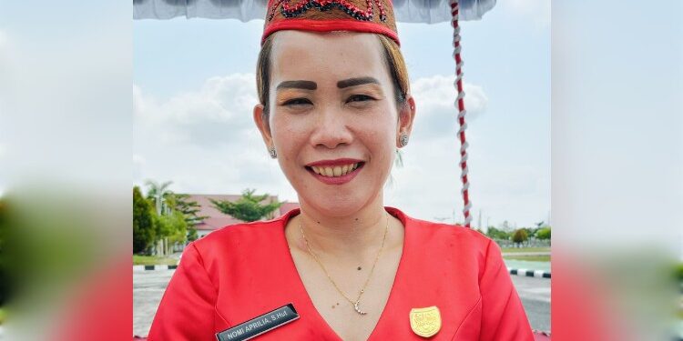 FOTO: MATAKALTENG - Wakil Ketua I DPRD Kabupaten Gunung Mas Nomi Aprilia.