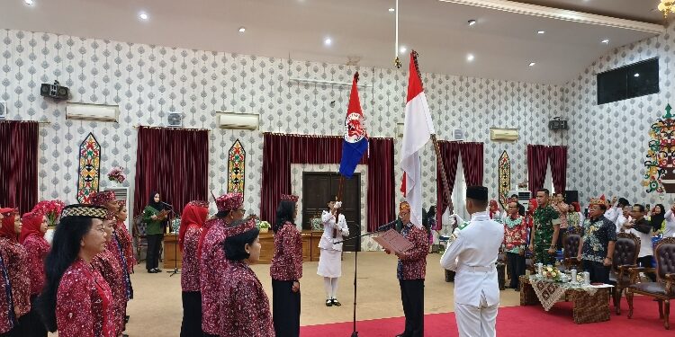 FOTO: IST/MATAKALTENG - Suasana pelantikan pengurus YJI Cabang Kabupaten Katingan, di ruang rapat Paripurna DPRD.