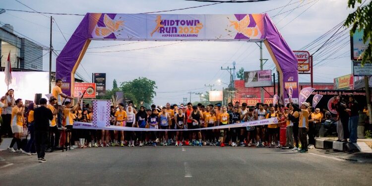 FOTO: IST/MATAKALTENG- Penyelenggaraan Midtown Run 10K 2025 pada Minggu, 5 Oktober 2025 pagi.