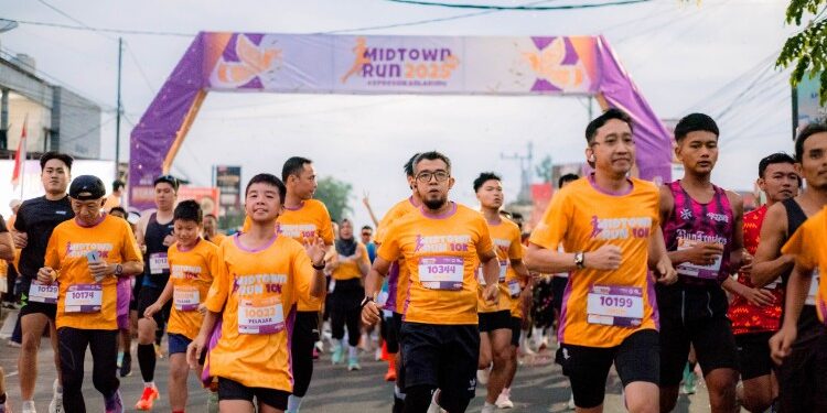 FOTO: IST/MATAKALTENG- Penyelenggaraan Midtown Run 10K 2025 pada Minggu, 5 Oktober 2025 pagi.