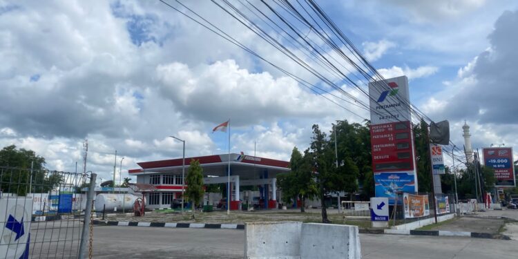FOTO: SPBU Pertamina di Jalan RTA Milono, Palangka Raya.