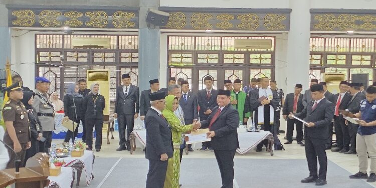 FOTO: IST/MATA KALTENG - Acara pelepasan ASN yang memasuki masa pensiun.