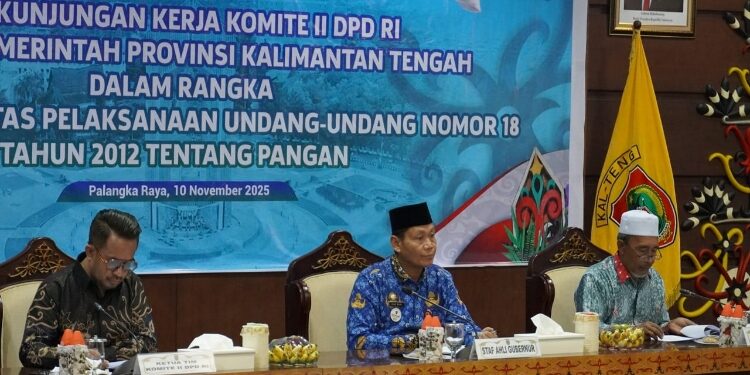 FOTO: IST/MATAKALTENG - Pemprov Kalteng Terima Kunjungan Kerja Komite II DPD RI.