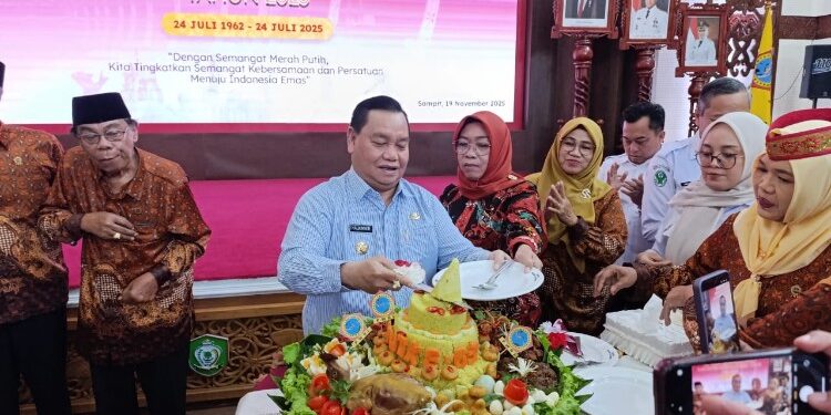 Foto:IST/MATA KALTENG - Peringatan Hari Ulang Tahun (HUT) PWRI ke-63 tahun 2025, 19 November 2025.