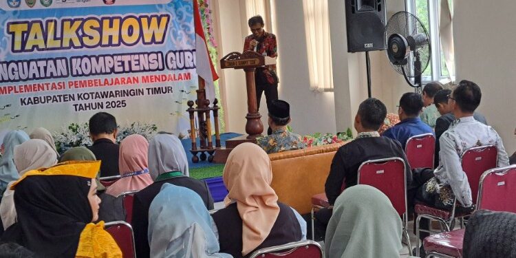 Foto:IST/MATA KALTENG - showcase pameran peserta pelatihan pembelajaran mendalam di Kotim 20 November 2025.