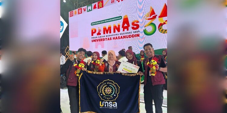 Foto:IST/MATA KALTENG - Tim PIMNAS UMSA saat di acara puncak PIMNAS 2025 belum lama ini.