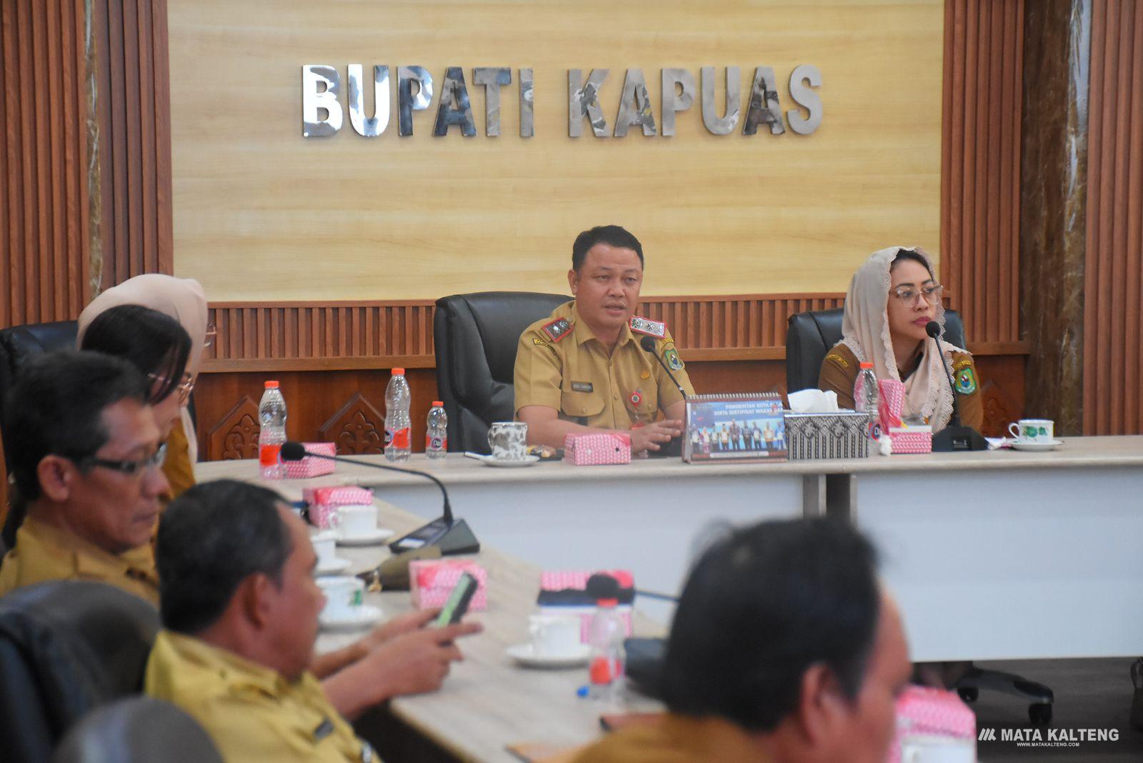 Sekda Kapuas Pimpin Rakor Pemantauan Indeks Pencegahan Korupsi MCSP