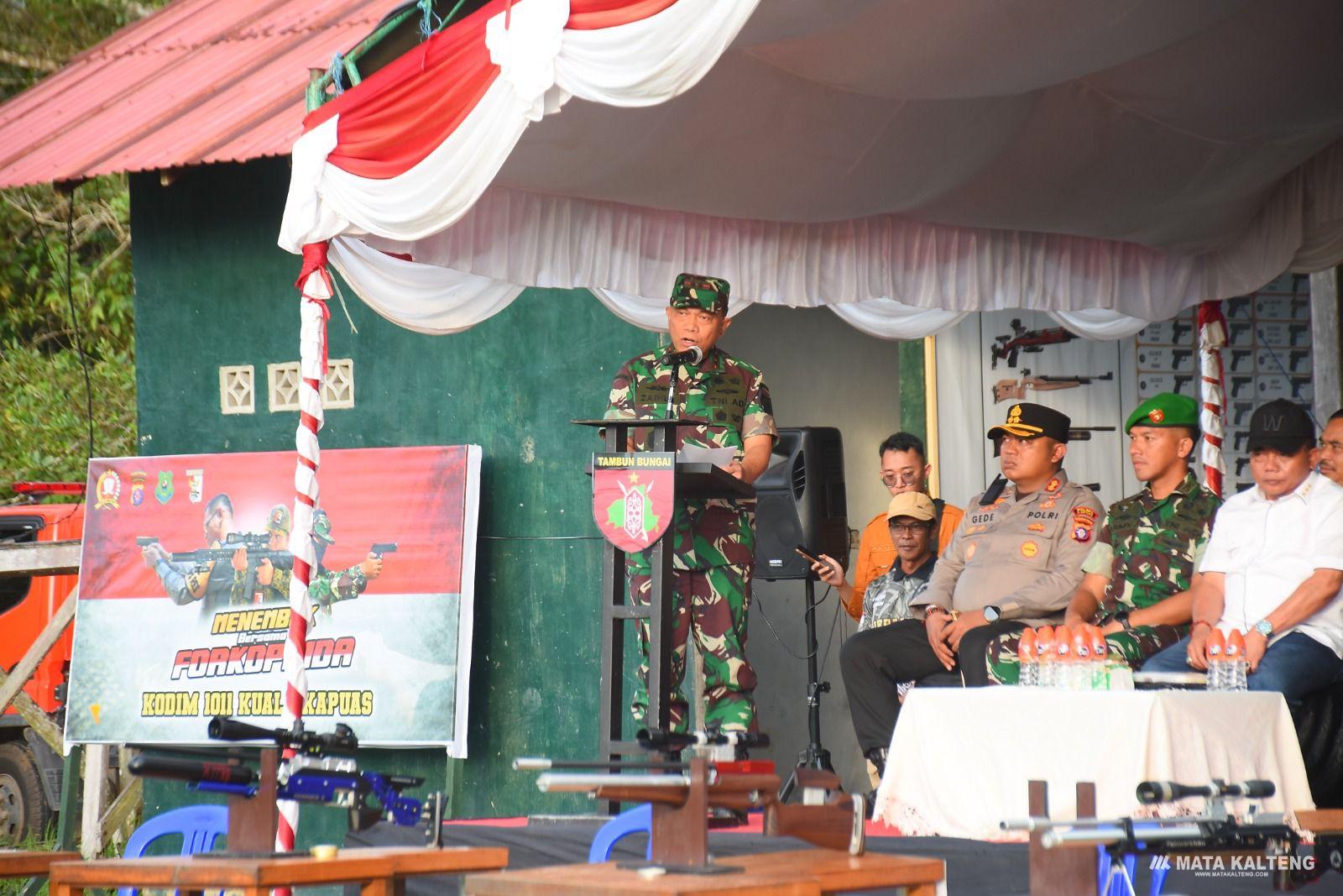 Kejuaraan Menembak Nasional Open Pangdam XXII/TB Cup 2025 Resmi Dibuka di Kapuas
