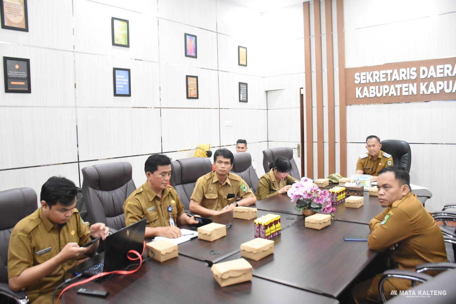 Staf Ahli Bupati Kapuas Ikuti Rakor Pengendalian Inflasi Bersama Kemendagri dan Kemenkeu