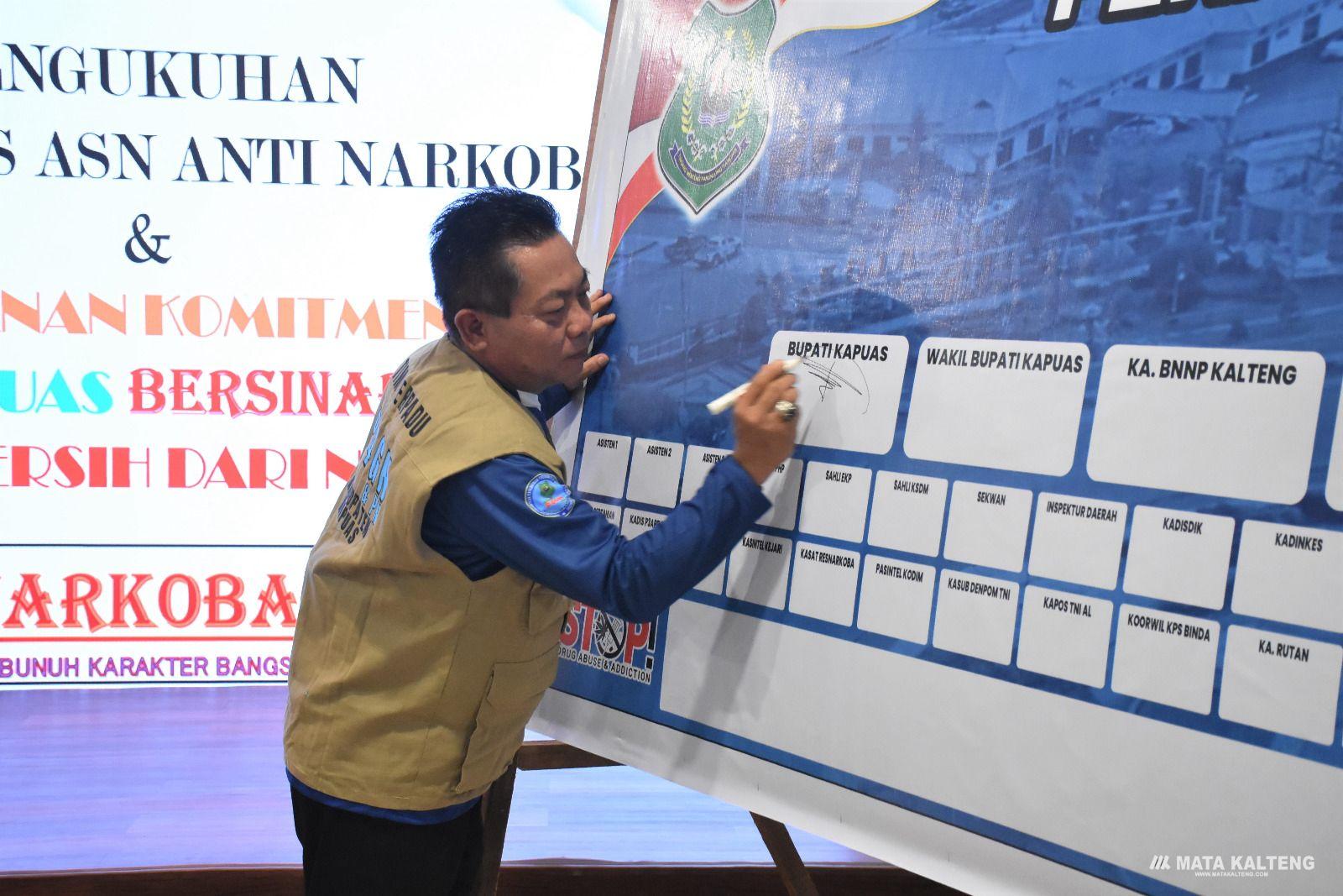 Unsur Pemerintahan Diajak Perkuat Komitmen “Kapuas Bersinar” Kapuas Bersih dari Narkoba