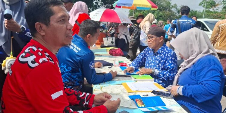 Foto:DIAN/MATA KALTENG - Pemeriksaan kesehatan gratis oleh Dinkes Kotim belum lama ini.
