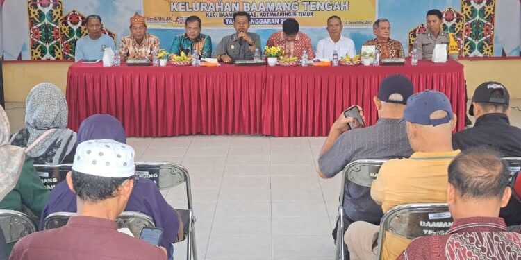 Foto:DIAN/MATA KALTENG - Pembukaan Musrenbang Kelurahan Baamang Tengah, 12 Desember 2025.