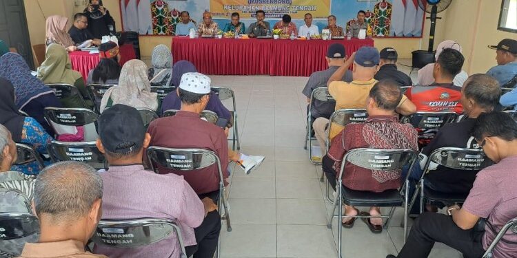 Foto:DIAN/MATA KALTENG - Pembukaan Musrenbang Kelurahan Baamang Tengah, 12 Desember 2025.
