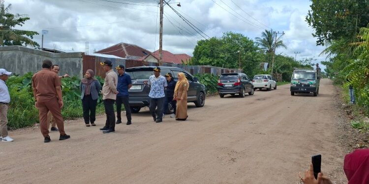 Foto:DIAN/MATA KALTENG - Kondisi Jalan Nyai Enat di Kota Sampit yang ditingkatkan.