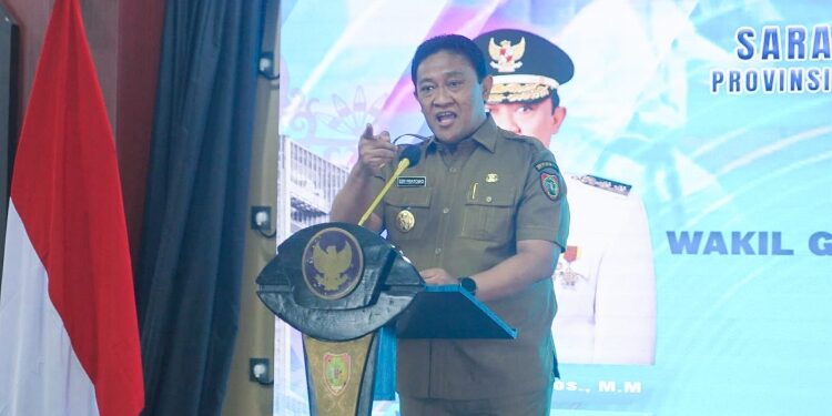FOTO: IST/MATAKALTENG - Wakil Gubernur Kalimantan Tengah Edy Pratowo saat memberikan sambutan.
