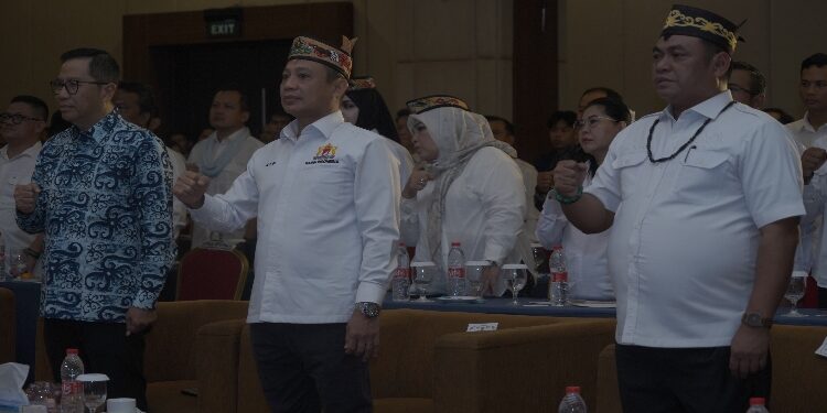 FOTO: IST/MATAKALTENG - Launching Program Mahasiswa Entrepreneur MATANG Miliarder Huma Betang di Palangka Raya.