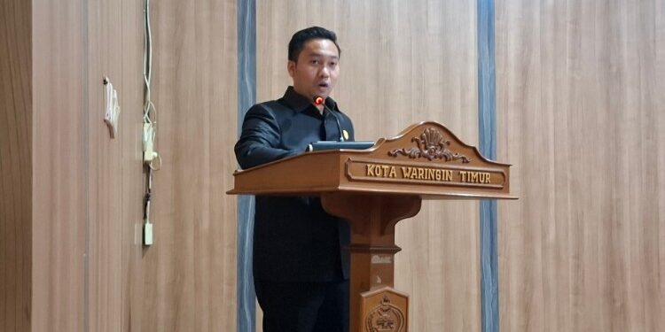 Foto:Ketua Fraksi PDIP DPRD Kotim, Angga Aditya Nugraha.