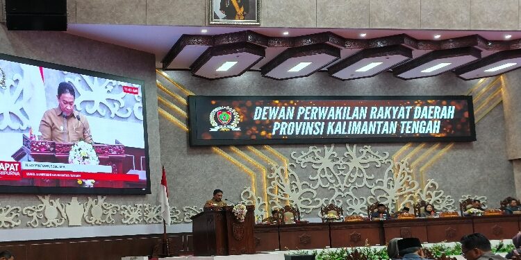 FOTO: NRA/MATAKALTENG - Wakil Gubernur Kalteng, Edy Pratowo saat menyampaikan sambutannya.