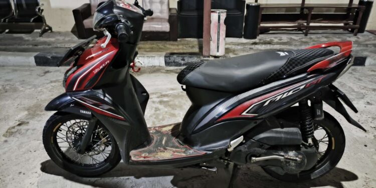 FOTO: Barang bukti sepeda motor milik korban yang berhasil diamankan Polsek Pahandut.