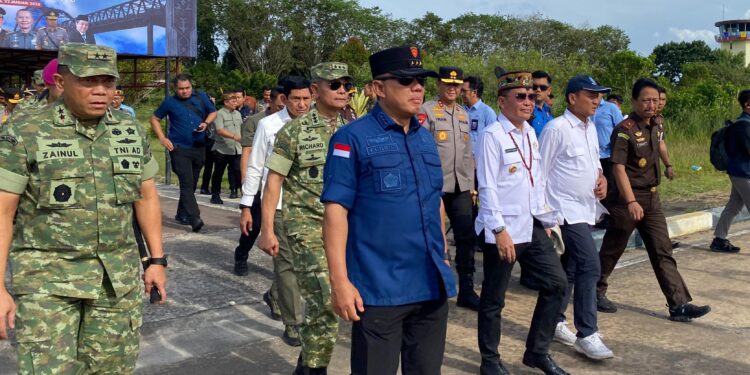 FOTO: NRA/MATAKALTENG - Satgas PKH bersama Unsur Terkait berada di Palangka Raya, usai melakukan Penertiban di Murung Raya, Kalteng.