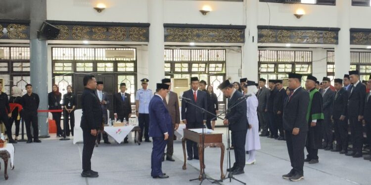 Foto:IST/MATA KALTENG - Pelantilan pejbat di lingkup Pemkab Kotim, 30 Januari 2026.