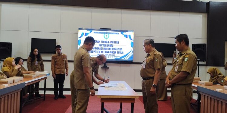 Foto: IST/MATA KALTENG - Sertijab di lingkup Diskominfo Kotim, 2 Februari 2026.
