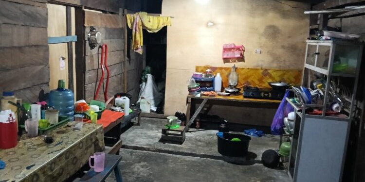 FOTO: IST/MATAKALTENG- TKP terjadi percobaan bunuh diri pria di Kecamatan Telaga Antang, Kotim.