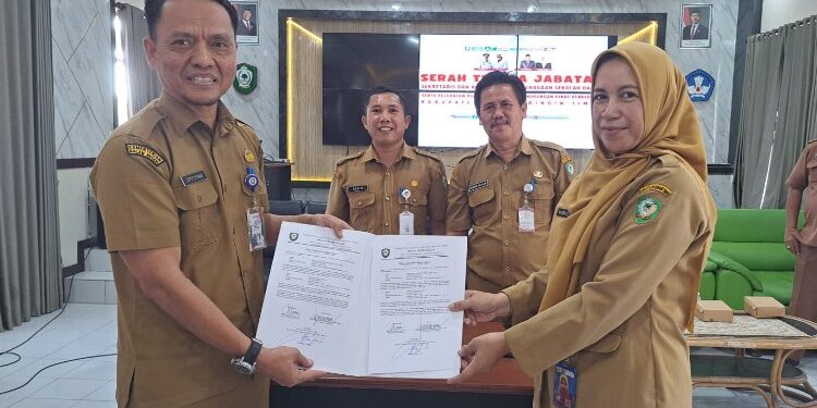 Foto:DIAN/MATA KALTENG - Sertijab di lingkup Dinas Pendidikan Kotim, 2 Februari 2026.