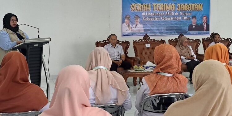 Foto:IST/MATA KALTENG - Sertijab di lingkup manajemen RSUD dr Murjani Sampit, 4 Februari 2026.