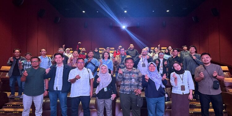 FOTO: IST/MATAKALTENG - Foto Bersama kegiatan media gathering bersama media oleh BPJS Ketenagakerjaan di Palangka Raya.