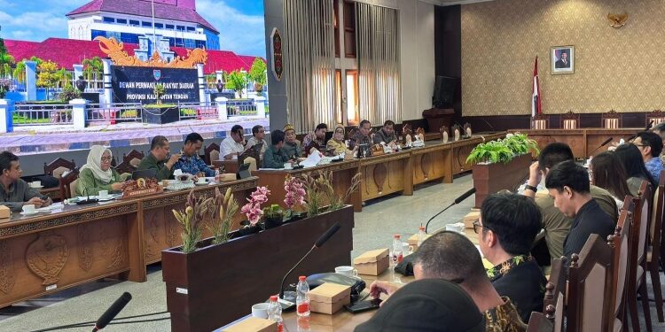 FOTO: IST/MATAKALTENG - Suasana RDP Dewan Perwakilan Rakyat Daerah Kalimantan Tengah bersama BPDAS Kahayan dan BPDAS Barito.