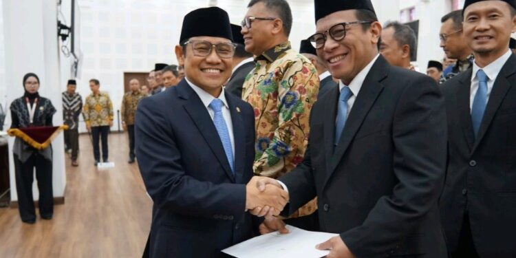 Foto:IST/MATA KALTENG - Penetapan kepemimpinan baru BPJS Ketenagakerjaan.
