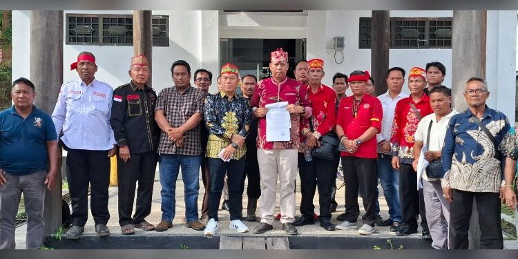 Foto:IST/MATA KALTENG - Pernyataan sikap atas konflik lahan di Desa Sebabi.