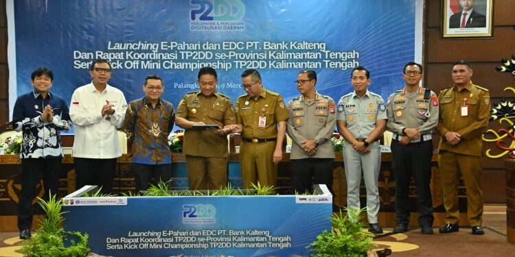 FOTO: IST/MATAKALTENG - Wagub Edy Pratowo secara resmi meluncurkan di Aula Eka Hapakat, Lantai III Kantor Gubenur.