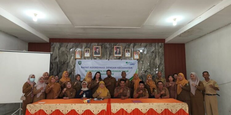Foto:DIAN/MATA KALTENG - Rakor BPJS Ketenagakerjaan bersama Kecamatan Baamang, Kotim.