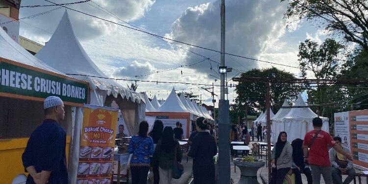 FOTO: NRA/MATAKALTENG - Suasana Aktivitas Pasar Ramadhan Datah Manuah.