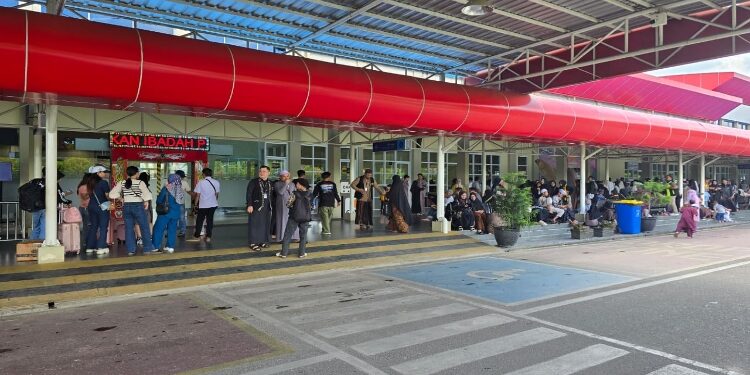 FOTO: DIAN/MATA KALTENG - Suasana di Bandara H Asan Sampit.