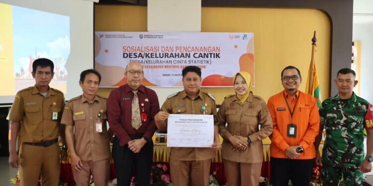 Foto:IST/MATA KALTENG - Sosialisasi tata kelola data dari tingkat desa dengan mencanangkan program Desa Cinta Statistik (Desa CANTIK) Tahun 2026.
