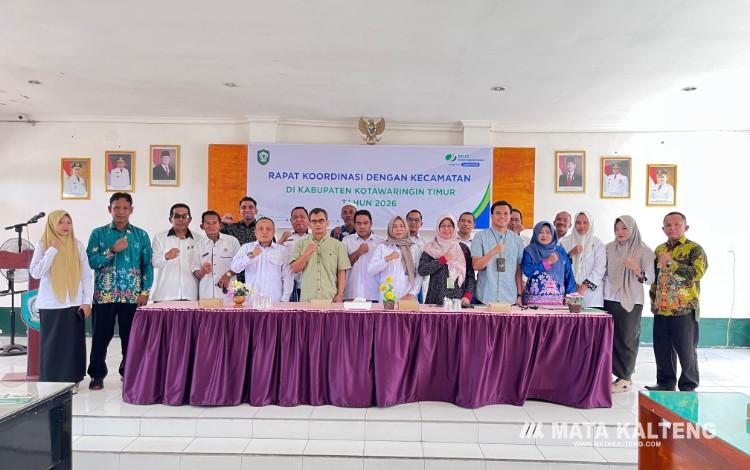 Foto:IST/MATA KALTENG - Kegiatan koordinasi dan literasi program jaminan sosial ketenagakerjaan bersama pemerintah kecamatan dan desa di Kecamatan Mentaya Hilir Selatan, Kabupaten Kotawaringin Timur (Kotim).