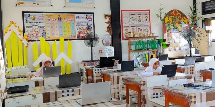 Foto:IST/MATA KALTENG - Pelaksanaan Tes Kemampuan Akademik (TKA) tingkat Sekolah Dasar, 20 April 2026.