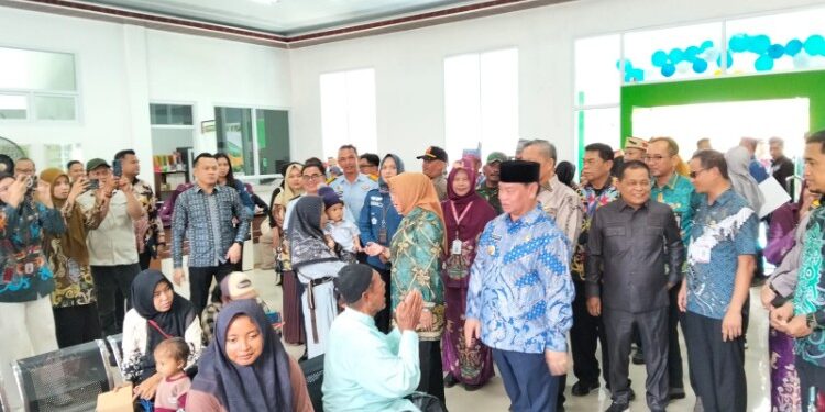Foto:IST/MATA KALTENG - Suasana peresmian Puskesmas baru di Mentaya Seberang, 23 April 2026.