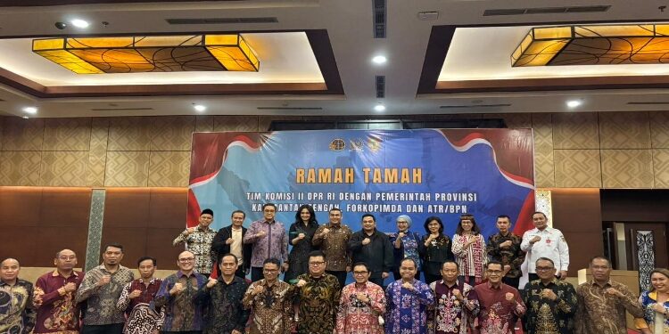 FOTO: NRA/MATAKALTENG - Pj. Sekda Kalteng Hadiri Ramah Tamah Komisi II DPR RI Bersama Pemprov dan ATR/BPN.