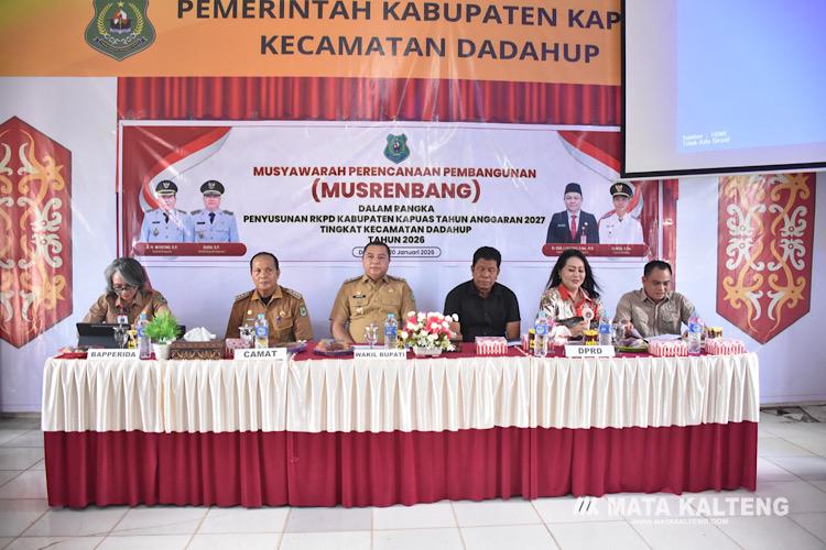 Wabup Dodo Pimpin Musrenbang Kecamatan Dadahup untuk RKPD Kapuas Tahun 2027