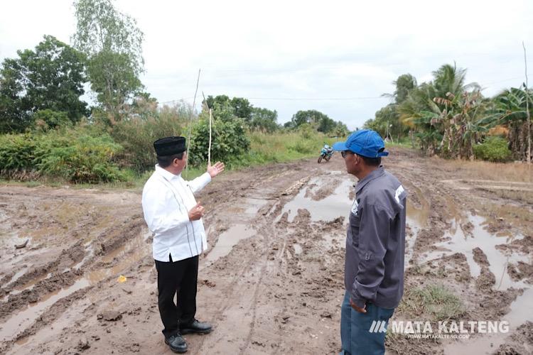 Bupati Kapuas Hadiri Panen Raya dan Tinjau Infrastruktur di Kecamatan Bataguh