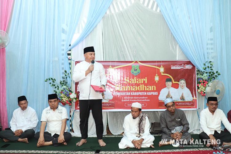 Berbagai Program Disampaikan Wabup Kapuas saat Safari Ramadan di Kecamatan Pasak Talawang
