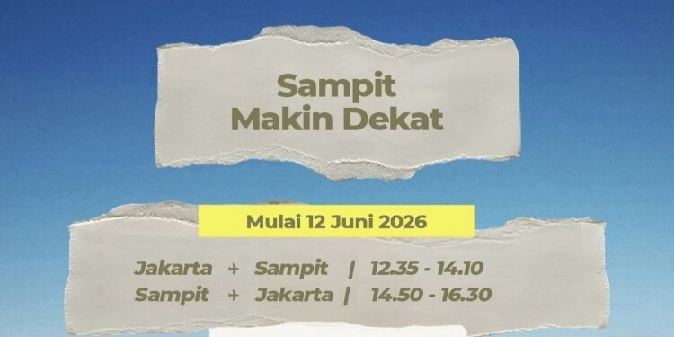 FOTO: IST/MATA KALTENG - Jadwal penerbangan Airnus A320 ke Kota Sampit.